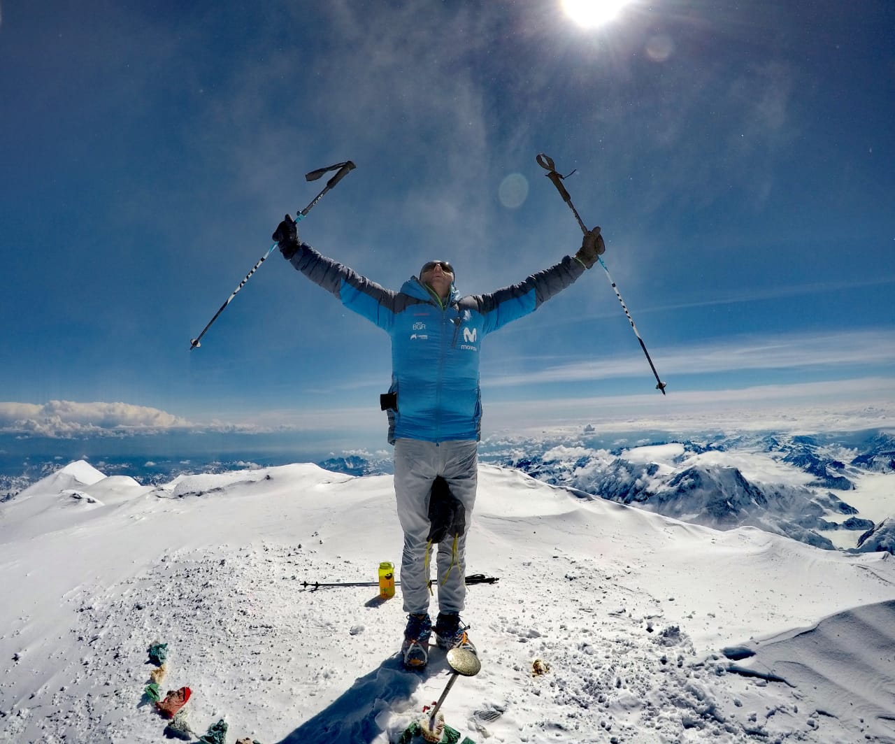 Karl Egloff auf der Spitze des Denali